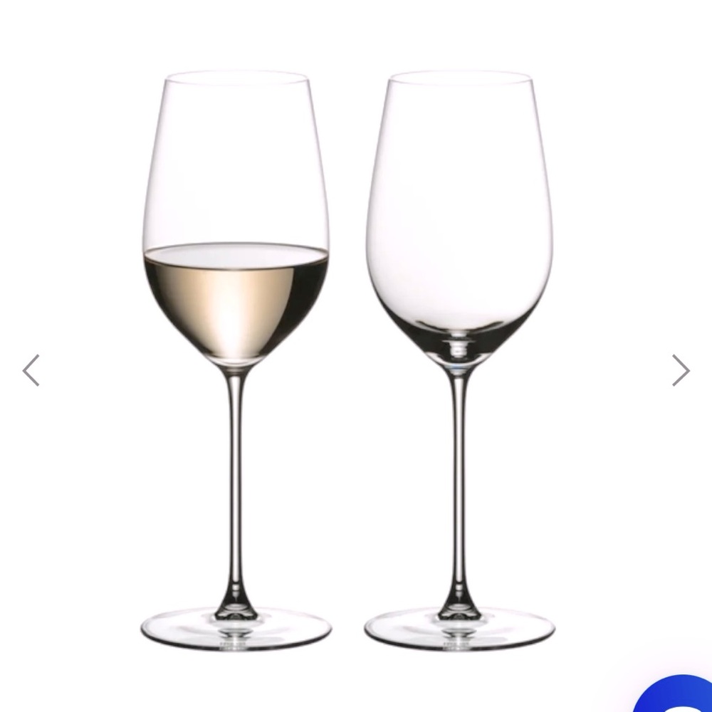 Riedel Veritas Set of 2. riesling/Zinfandel Wine Glasses